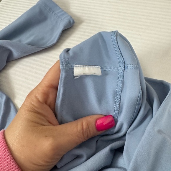 Gymshark x Whitney Simmons light Blue High-Waisted mesh detail Leggings XS - Picture 11 of 16